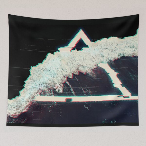 Item preview, Glitch Art Shorebreak eats hipsters designed and sold by Quentin1984.