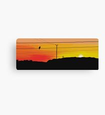 Into The Night - Sunset Over Grimsay Canvas Print