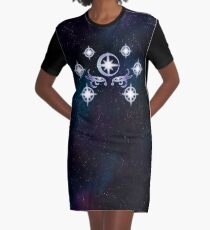 Symbol of the Moon Goddess Graphic T-Shirt Dress