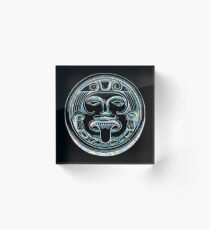 Mexican sun sculpture Acrylic Block