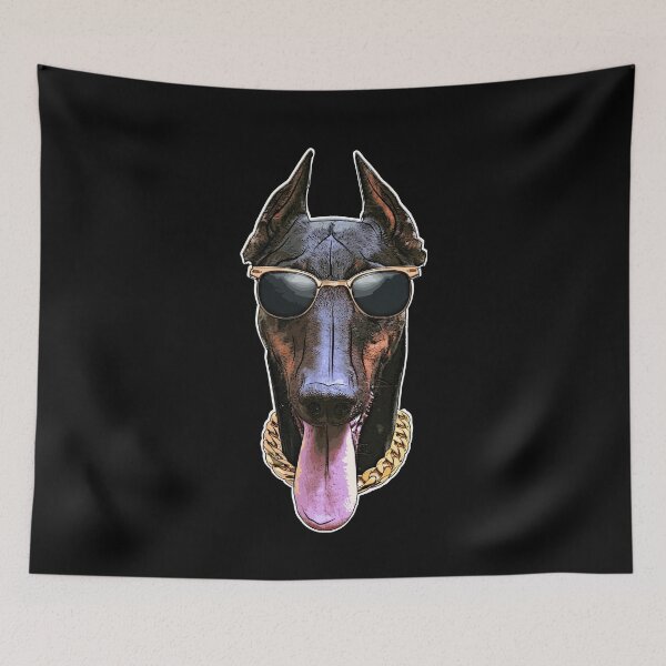 Item preview, Doberman Dog Wearing Sunglasses  designed and sold by Sinjy.