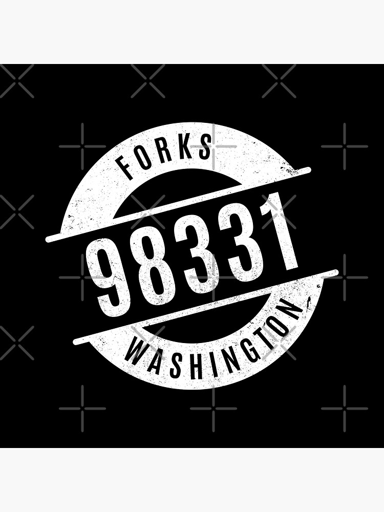"Forks Washington 98331 Zip Code" Sticker for Sale by creativecurly