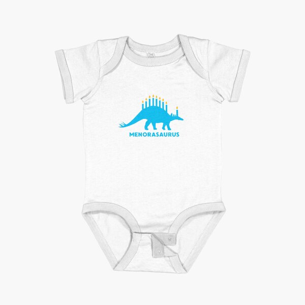 Item preview, Funny Hanukkah Shirt Dinosaur Stegosaurus Dino Menorah Gift designed and sold by HolidayWeek.