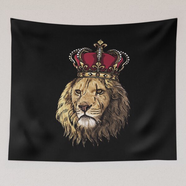 Item preview, African Lion Wearing Crown designed and sold by Sinjy.