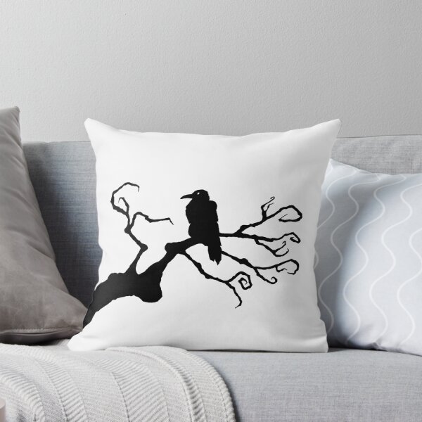 Item preview, Raven on tree branch designed and sold by DrawingAfterXII.