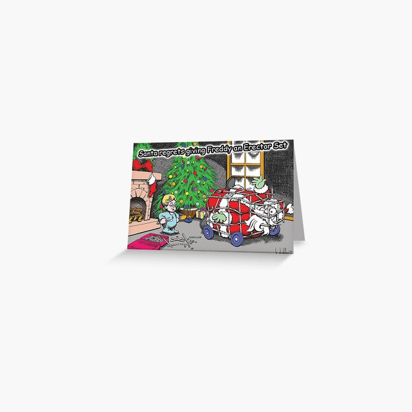 Erector Set Christmas Greeting Card Greeting Card