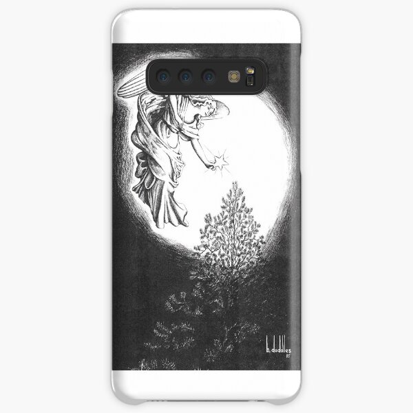 Angel and Christmas Tree Star Greeting Card Samsung Galaxy Snap Case