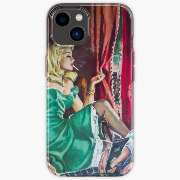 1950s Retro Book Cover Art IPhone Case For Sale By Maljonic Redbubble 1950s-retro-book-cover-art-iphone-case-for-sale-by-maljonic-redbubble