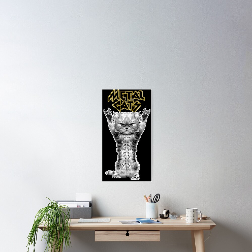 metal cats Poster