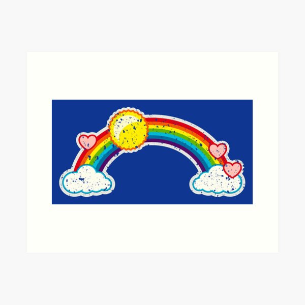 Item preview, Rainbow sun heart clouds happiness grunge graffiti designed and sold by Helen-Storm.