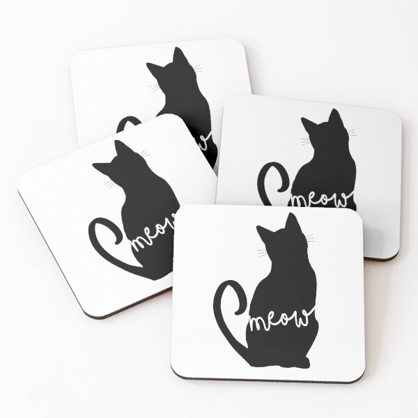 Item preview, Meow - Cat Silhouette designed and sold by DanaAndTheBooks.