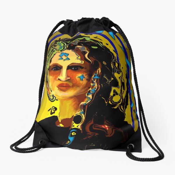 The Sky is Falling Drawstring Bag