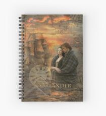 Outlander collage Spiral Notebook