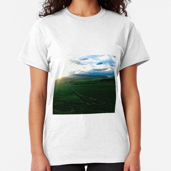 Rolling Green Hills at Dawn by Jerald Simon (Music Motivation - musicmotivation.com) Classic T-Shirt
