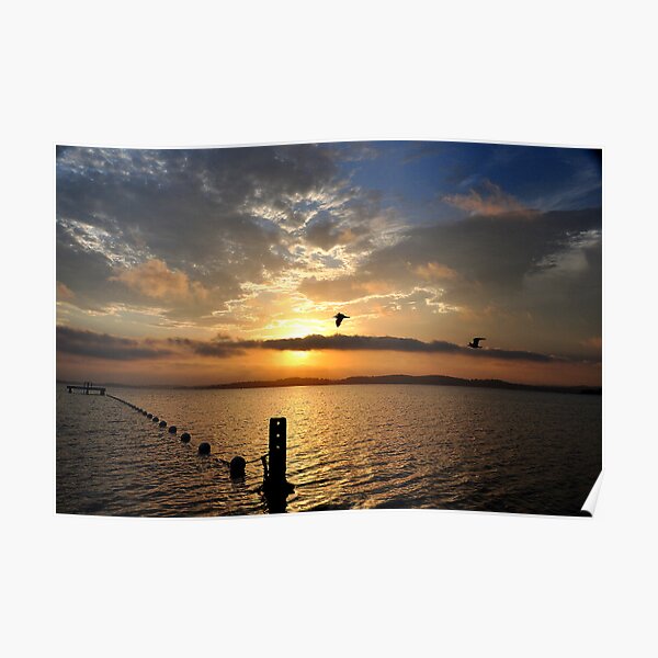Late Sunset over Belmont Bay - Lake Macquarie NSW Poster