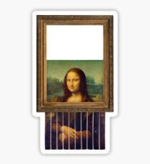 Self-Destructing Mona Lisa Sticker