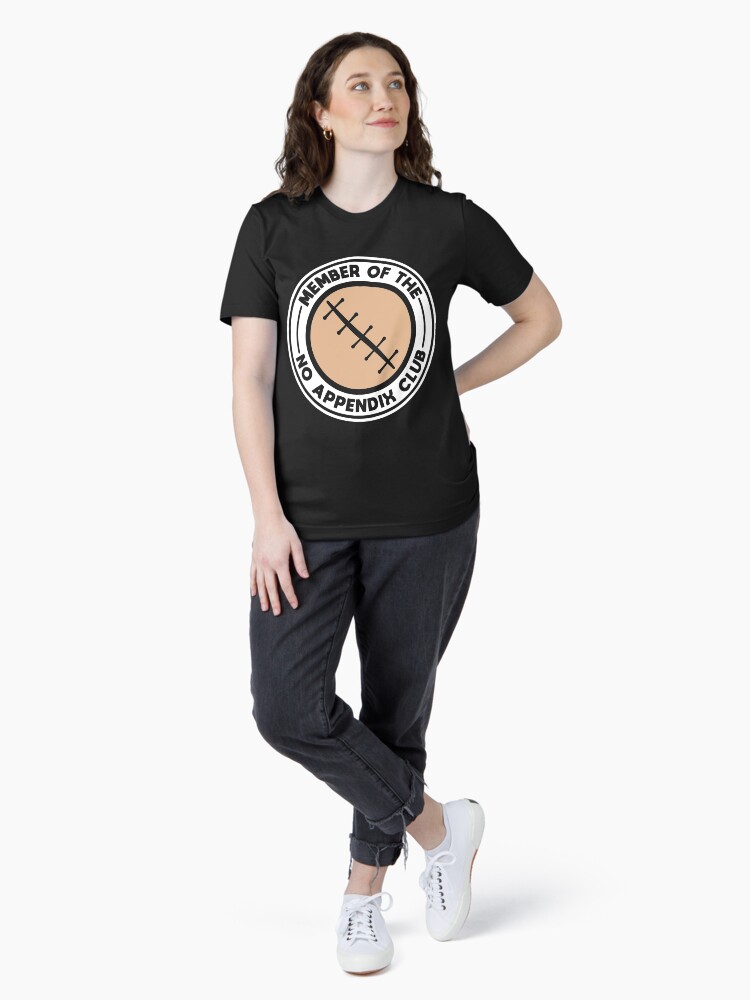 Thumbnail 4 von 7, Essential T-Shirt, Member Of The No Appendix Club - Recovery Quotes Gift designt und verkauft von yeoys.