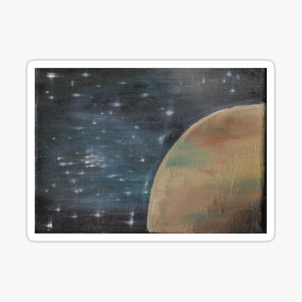 Space painting Sticker