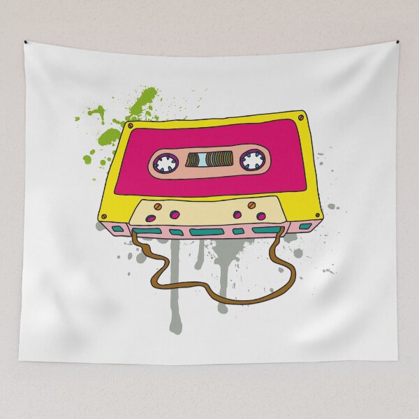 Item preview, Music Cassette Retro Tape Vintage Graffiti designed and sold by Helen-Storm.