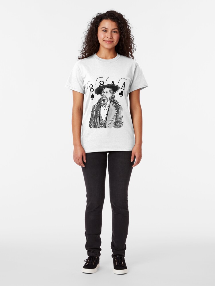 Alternate view of Wild Bill Hickok Poker Legend Classic T-Shirt