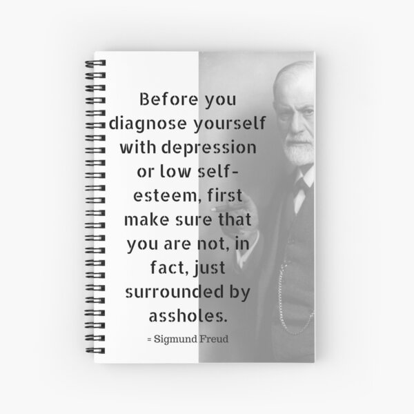 Sigmund Freud Quote Spiral Notebook