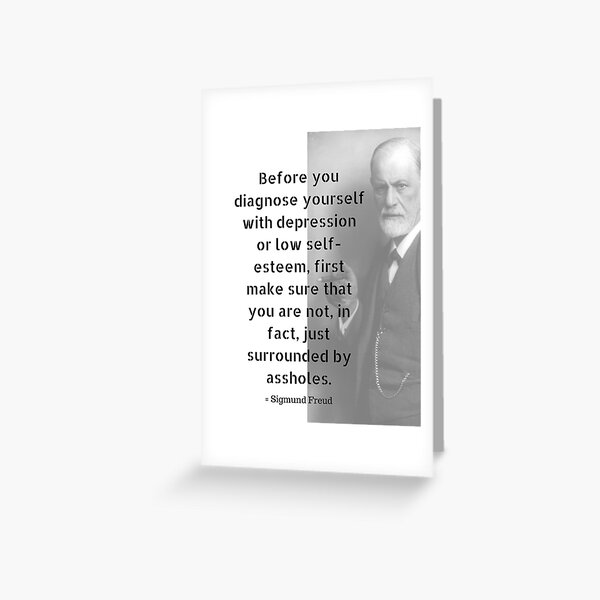 Sigmund Freud Quote Greeting Card