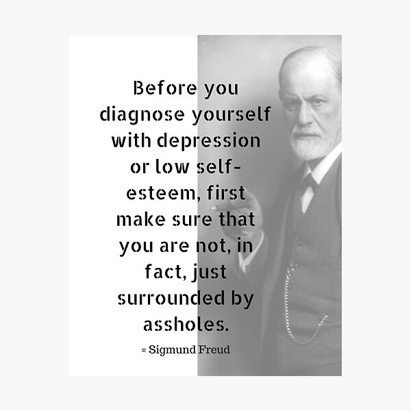 Sigmund Freud Quote Photographic Print