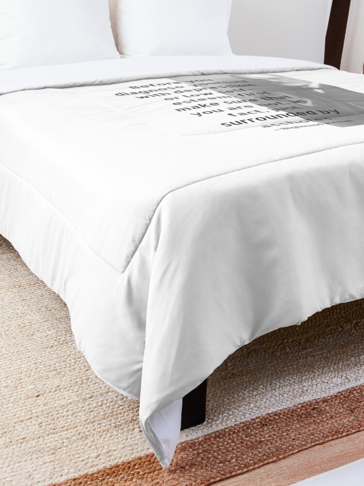 Alternate view of Sigmund Freud Quote Comforter