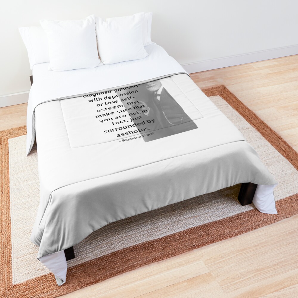 Sigmund Freud Quote Comforter