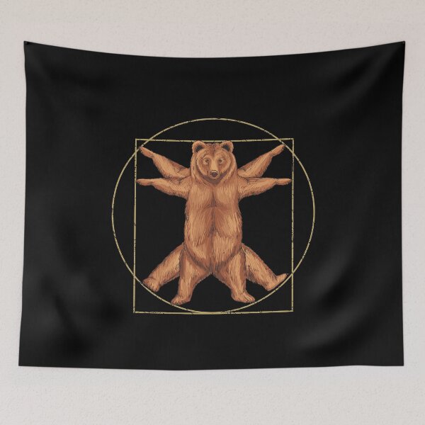 Item preview, Leonardo da Vinci Grizzly Bear designed and sold by Sinjy.