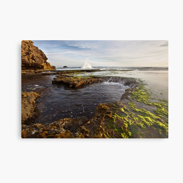 St Paul's beach sunset splash Metal Print