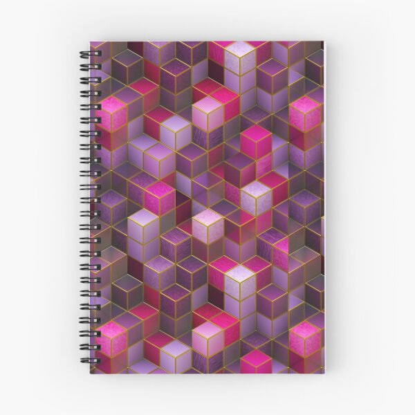 Item preview, Pink And Purple Gradient Cubes designed and sold by ravishdesigns.