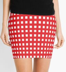 #design #pattern #textile #abstract #repetition #paper #illustration #decoration #vertical #vibrantcolor #red #colorimage #copyspace #retrostyle #geometricshape #textured #seamlesspattern #backgrounds Mini Skirt