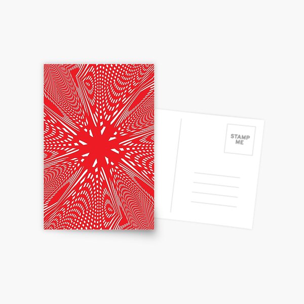 #abstract #design #illustration #pattern #futuristic #art #shape #creativity #modern #bright #vertical #vibrantcolor #red #colorimage #textured #backgrounds #geometricshape #inarow #imagination Postcard