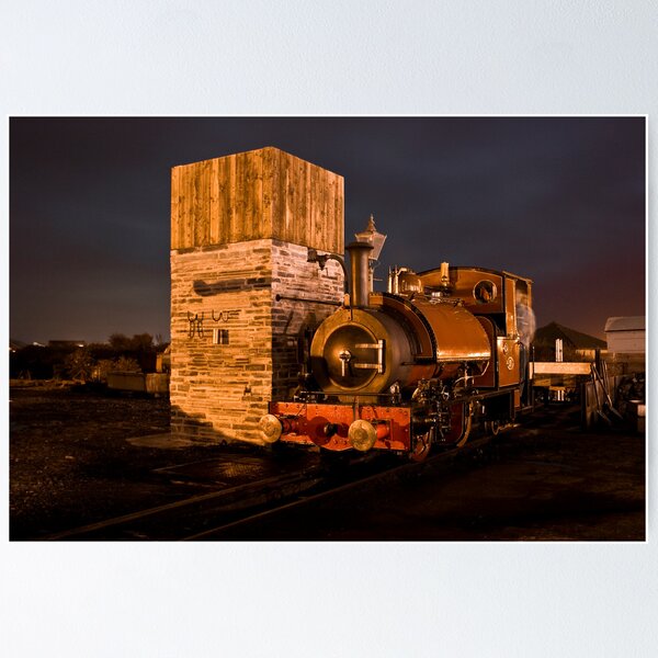 Item preview, Sir Haydn stands by the water column at the Talyllyn Railway designed and sold by Andrew Simner.