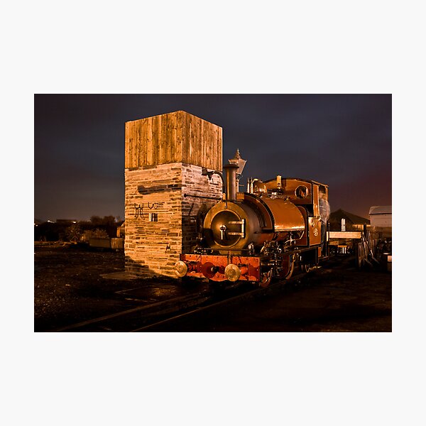 Item preview, Sir Haydn stands by the water column at the Talyllyn Railway designed and sold by Andrew Simner.