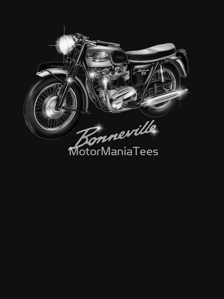 The Sensational Triumph Bonneville Motorcycle by MotorManiac by MotorManiaTees