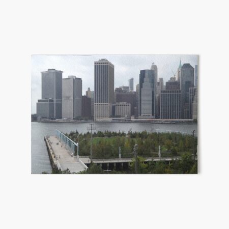 Artikel-Vorschau von Brooklyn-Brücken-Park, East River, Lower Manhattan-Skyline, New York City, designt und verkauft von lenspiro.