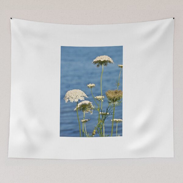 Item preview, Grouping of Queen Ann's Lace overlooking Water designed and sold by 2CrabbySisters.