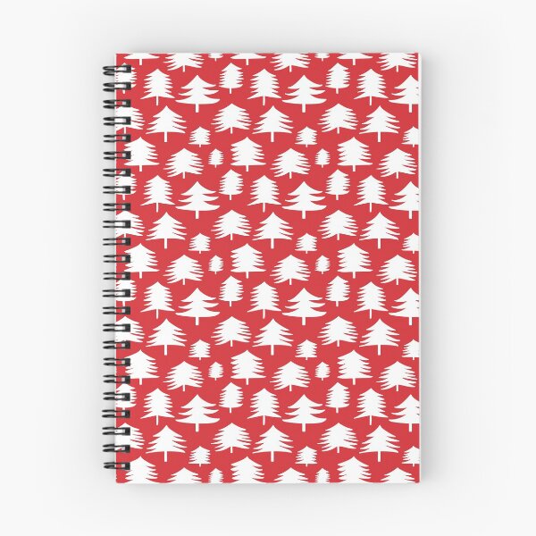Item preview, Red Christmas Trees Pattern designed and sold by Ildiko Sipos.
