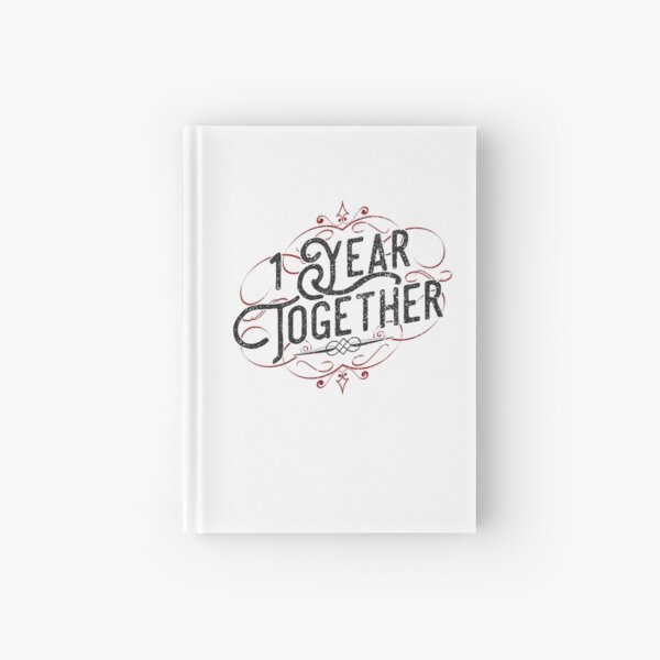 '1 Year Together' Amazing Couple Anniversary Gift Hardcover Journal