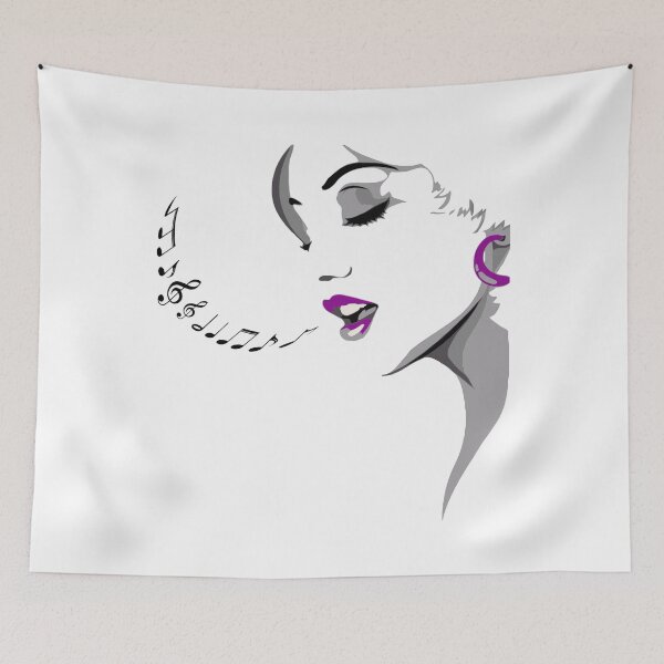 Item preview, Lady Singing Notes designed and sold by jrcustomgrafix.