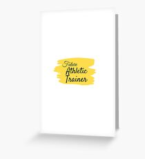 Tarjeta de felicitación Futuro entrenador atlético