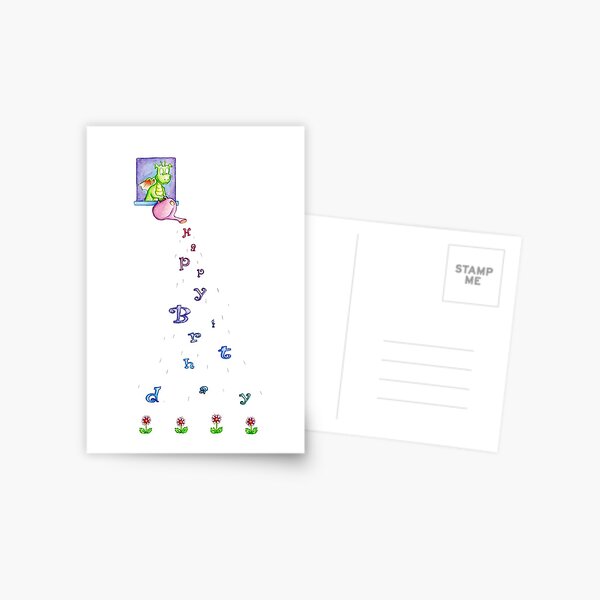 Drops of Birthday Dragon Postcard