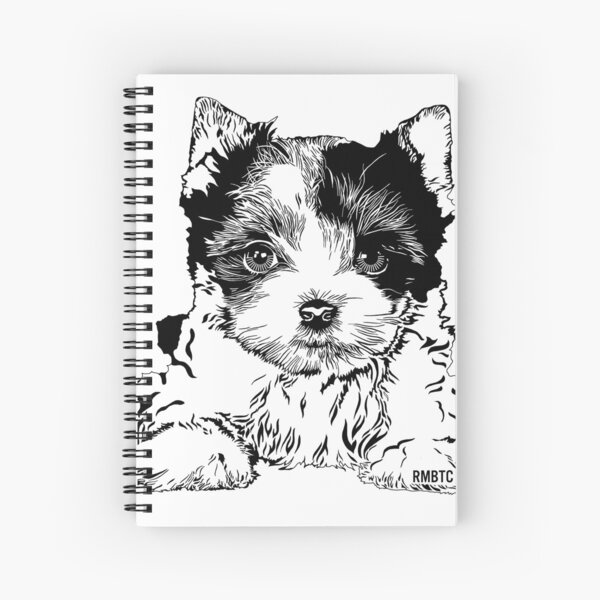 Biewer Terrier Puppy Spiral Notebook