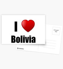 Bolivia I Love Country Lover Pride Funny Gift Idea Postkarten