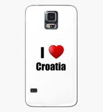 Croatia I Love Country Lover Pride Funny Gift Idea Hülle & Klebefolie für Samsung Galaxy