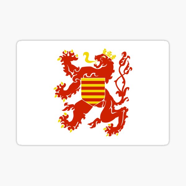 Flag of Limburg Belgium Sticker