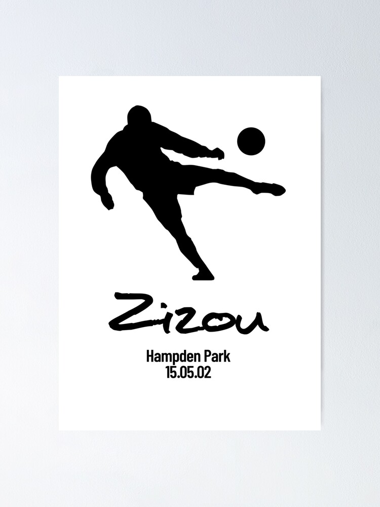 Petite Affiche Zinedine Zidane (tout Neuf) – Poster Premium Brillant – Édition 2025