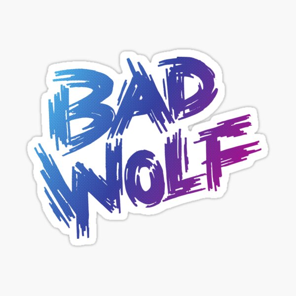 Item preview, Bad Wolf Sketchy Lettering Art designed and sold by polliadesign.